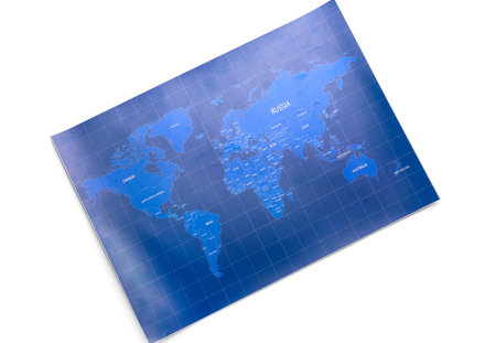 World map isolated on white backgroundの写真素材