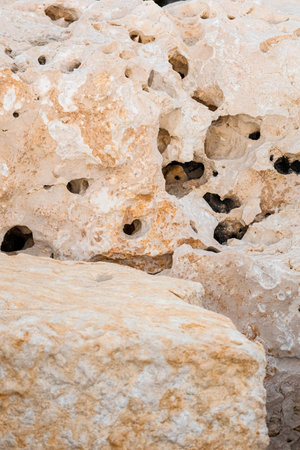 Beautiful stones at sea resortの写真素材