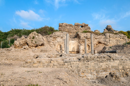 Ancient stone ruins on sunny day