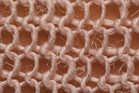 Closeup view of washcloth as backgroundの写真素材