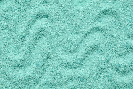 Close up view of sea salt as backgroundの写真素材