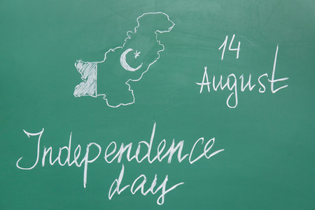 Greeting card for Independence Day of Pakistan