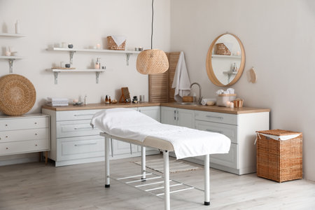 Beautiful interior spa salonの写真素材