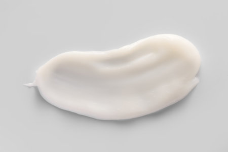 Sample of moisturizing cream on light backgroundの写真素材