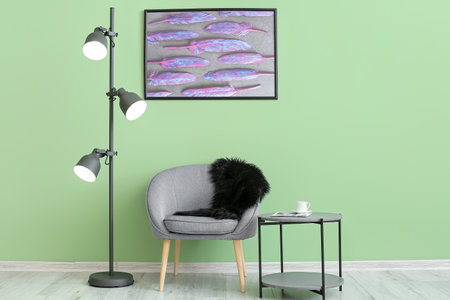 Interior of stylish living roomの写真素材