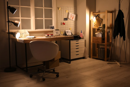 Interior of FBI agent's officeの写真素材