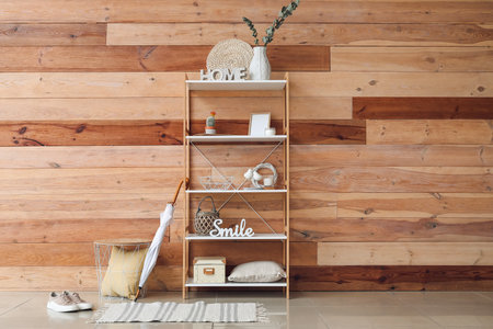 Stylish interior of modern hallwayの写真素材