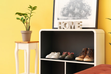 Stylish interior of modern hallwayの写真素材