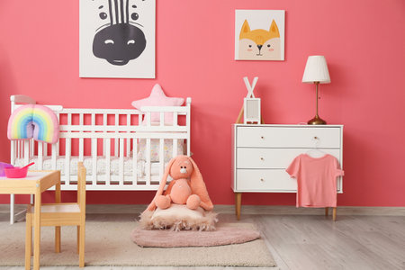 Stylish interior of modern children's roomの写真素材