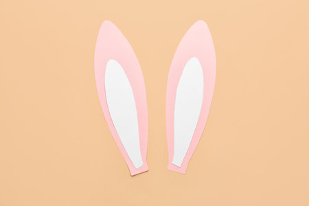 paper bunny earsの写真素材