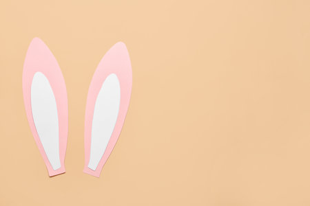 paper bunny earsの写真素材