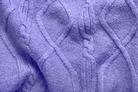 Texture of violet fabric as background, closeup