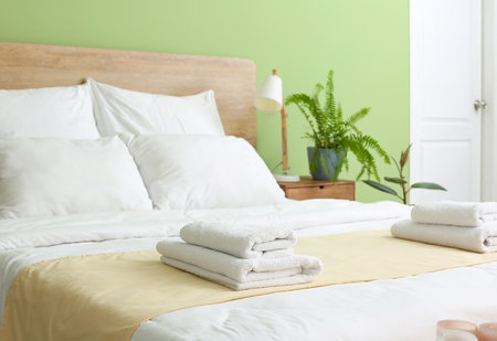 Interior of modern room in hotelの写真素材