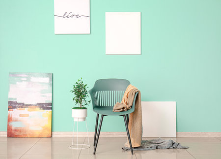 Interior of modern living roomの写真素材