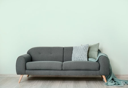 Interior of modern comfortable living roomの写真素材