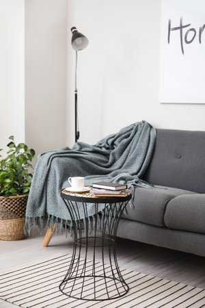 Stylish interior of modern living roomの写真素材