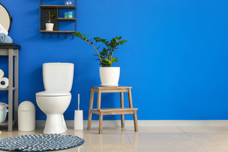 Stylish interior of modern restroomの写真素材