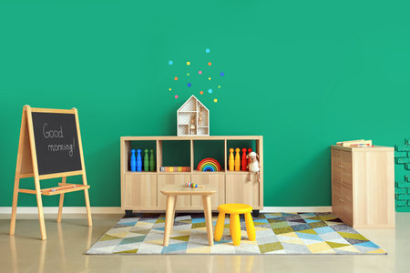 Interior of modern playroom in kindergartenの素材 [FY310199900473]