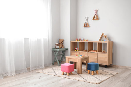 Interior of modern playroom in kindergartenの素材 [FY310199899582]