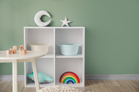 Interior of modern playroom in kindergartenの写真素材