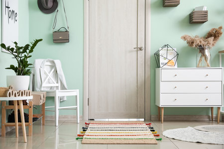 Stylish interior of modern hallの写真素材