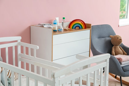 Stylish interior of children's roomの写真素材