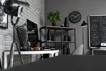 Interior of comfortable modern officeの写真素材
