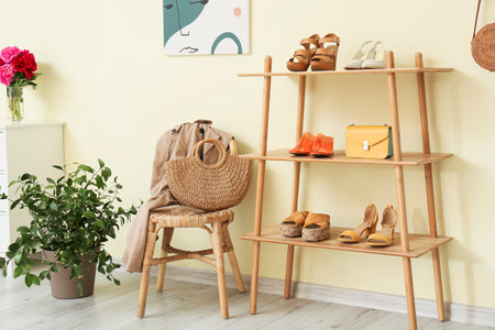 Interior of modern stylish hallwayの写真素材