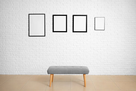 Interior of modern art galleryの写真素材