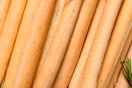 Tasty Italian Grissini as background, closeupの写真素材