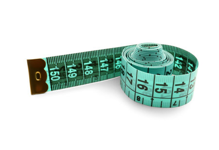 New measuring tape isolated on white background