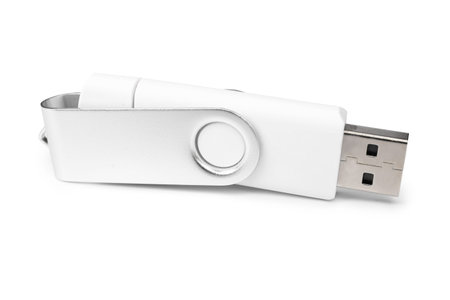 USB flash drive isolated on white background