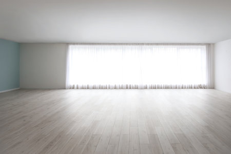 View of big empty roomの写真素材
