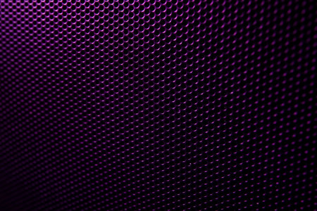 Close up view of speaker on black background
