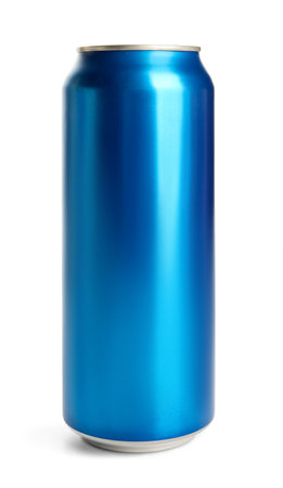 Can of fresh soda isolated on white backgroundの写真素材