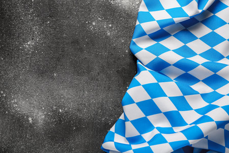 Flag of Bavaria on gray backgroundの写真素材