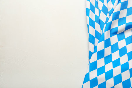 Flag of Bavaria on white backgroundの写真素材