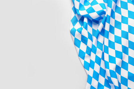 Flag of Bavaria on gray backgroundの写真素材