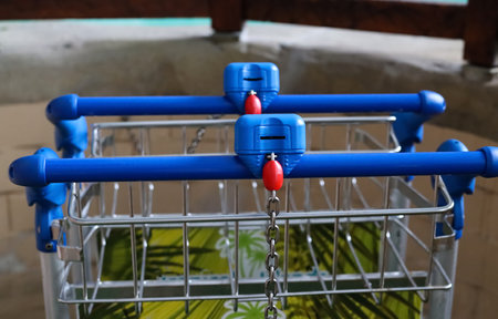 Carts in water park, closeupの写真素材