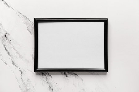 Blank photo frame on white background