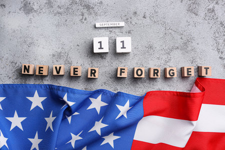 Calendar with date of National Day of Prayer and Remembrance for the Victims of the Terrorist Attacks on grunge white backgroundの写真素材