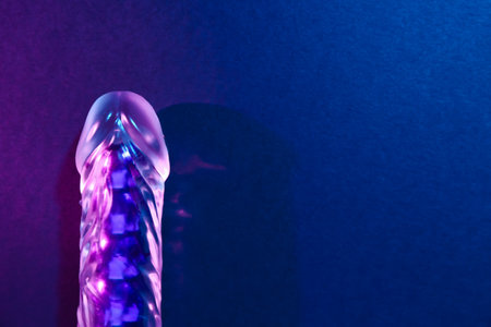 Vibrator on dark color background, closeupの写真素材