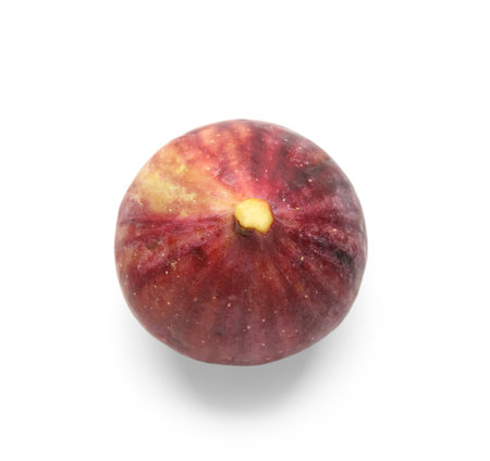 Ripe fresh fig isolated on white backgroundの写真素材