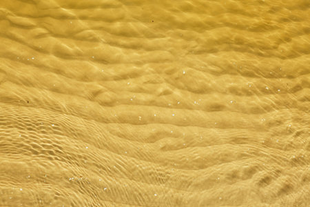View of sand in sea, closeupの写真素材