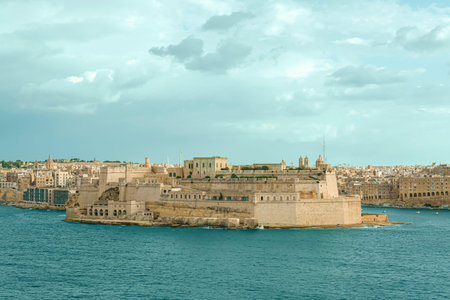 Beautiful view of sea and city with old buildings