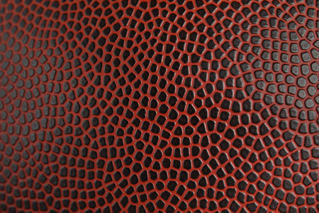 Texture of rugby ball as background
