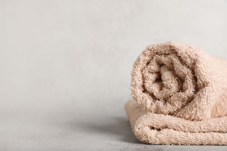 Clean towels on backgroundの写真素材