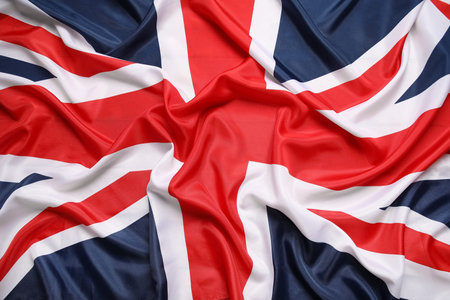 National flag of the United Kingdom as background