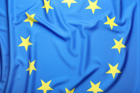 Flag of European Union as background