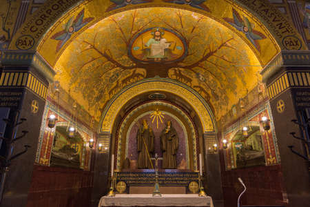 The Abbey of Montecassino. Is a Benedictine monastery located on the summit of Montecassino, in Lazio.のeditorial素材